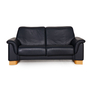 Paradise Sofa 2-Sitzer Leder Dunkelblau 0
