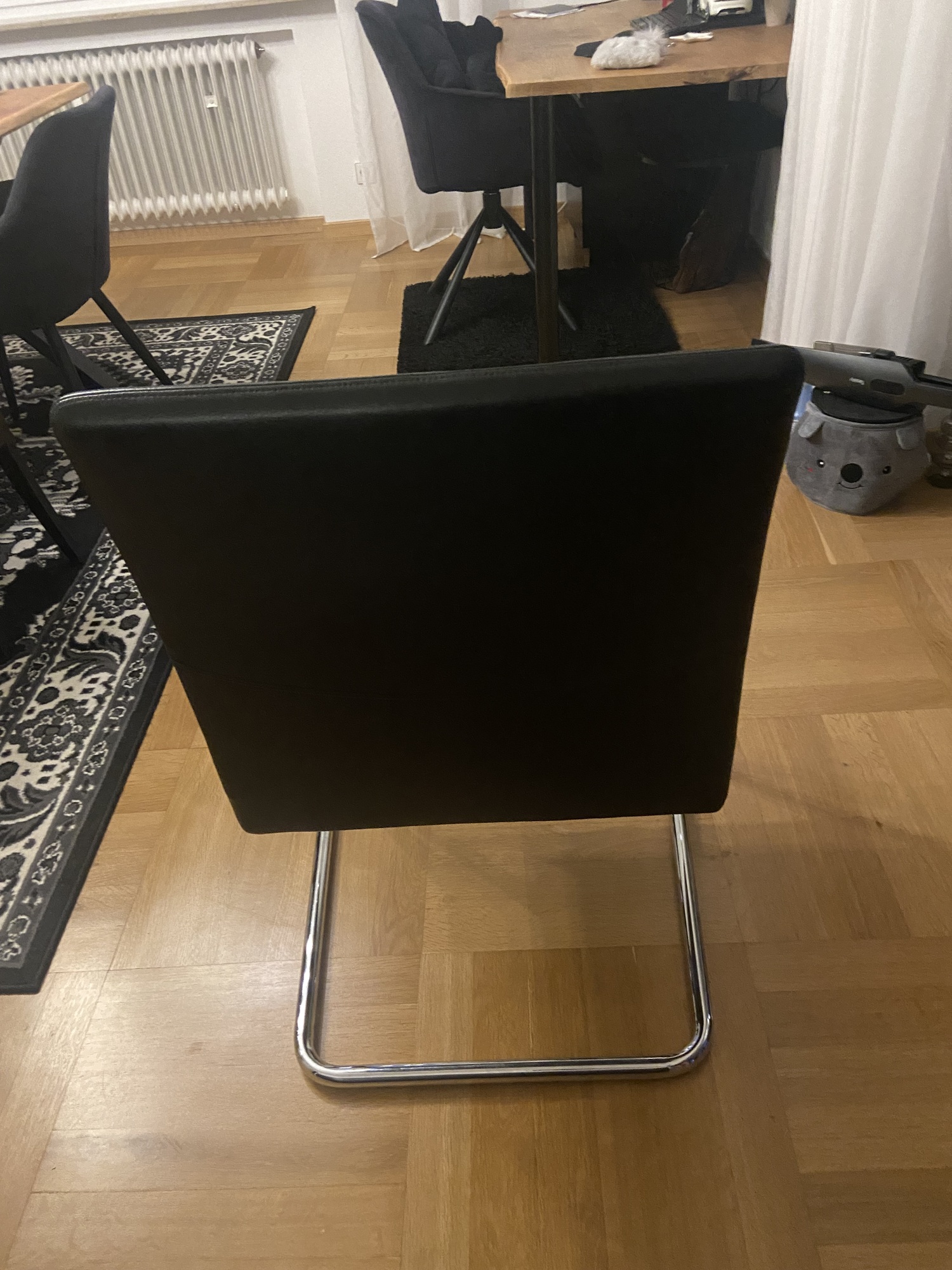 12x Jason 1500 Freischwinger Walter Knoll Leder Schwarz 2
