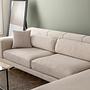 Modernes Sofa Récamiere Rechts Beige 1