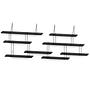 Link Duo Scaffale a parete Legno Acciaio Nero 1