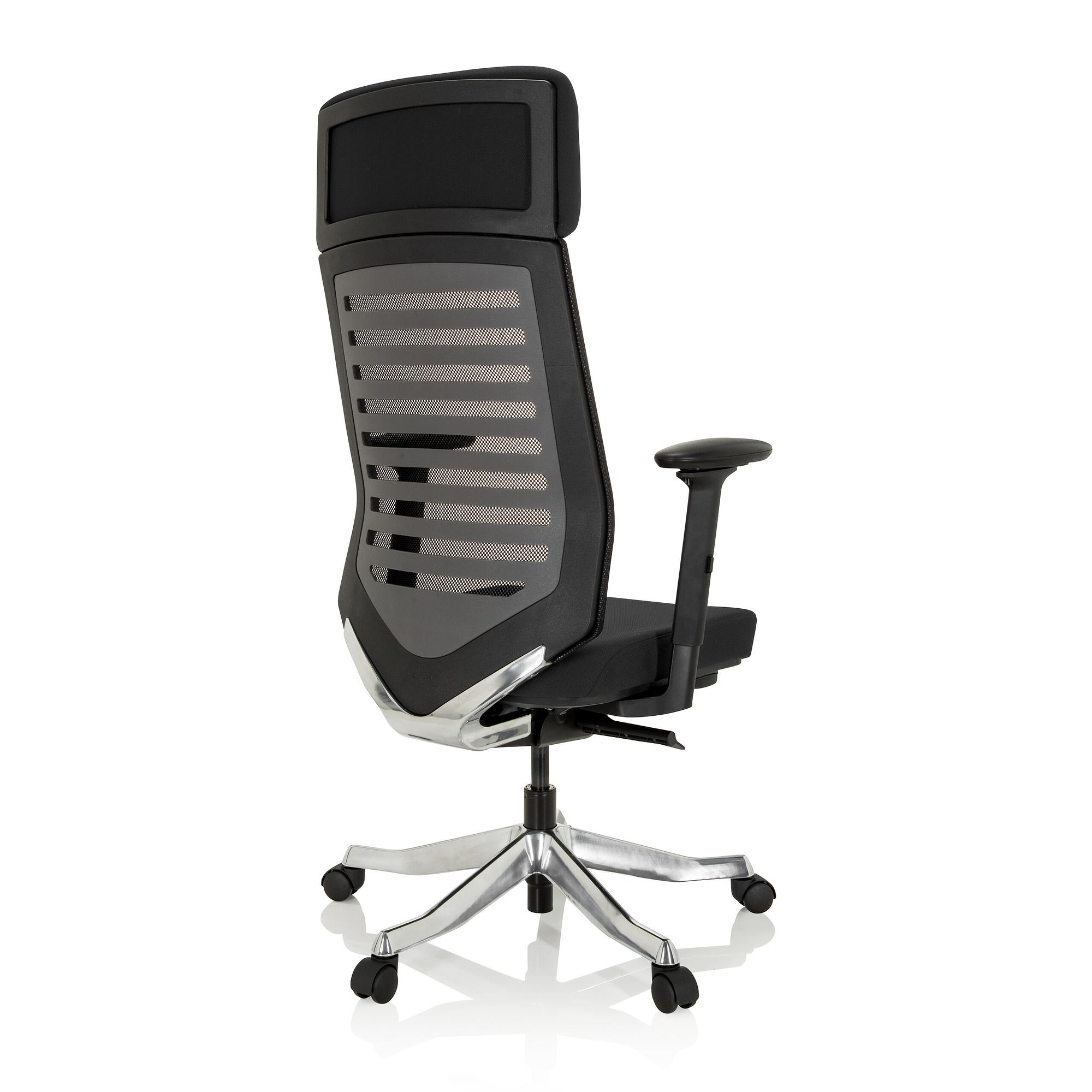 ASGON Bürostuhl Stoff Schwarz 3