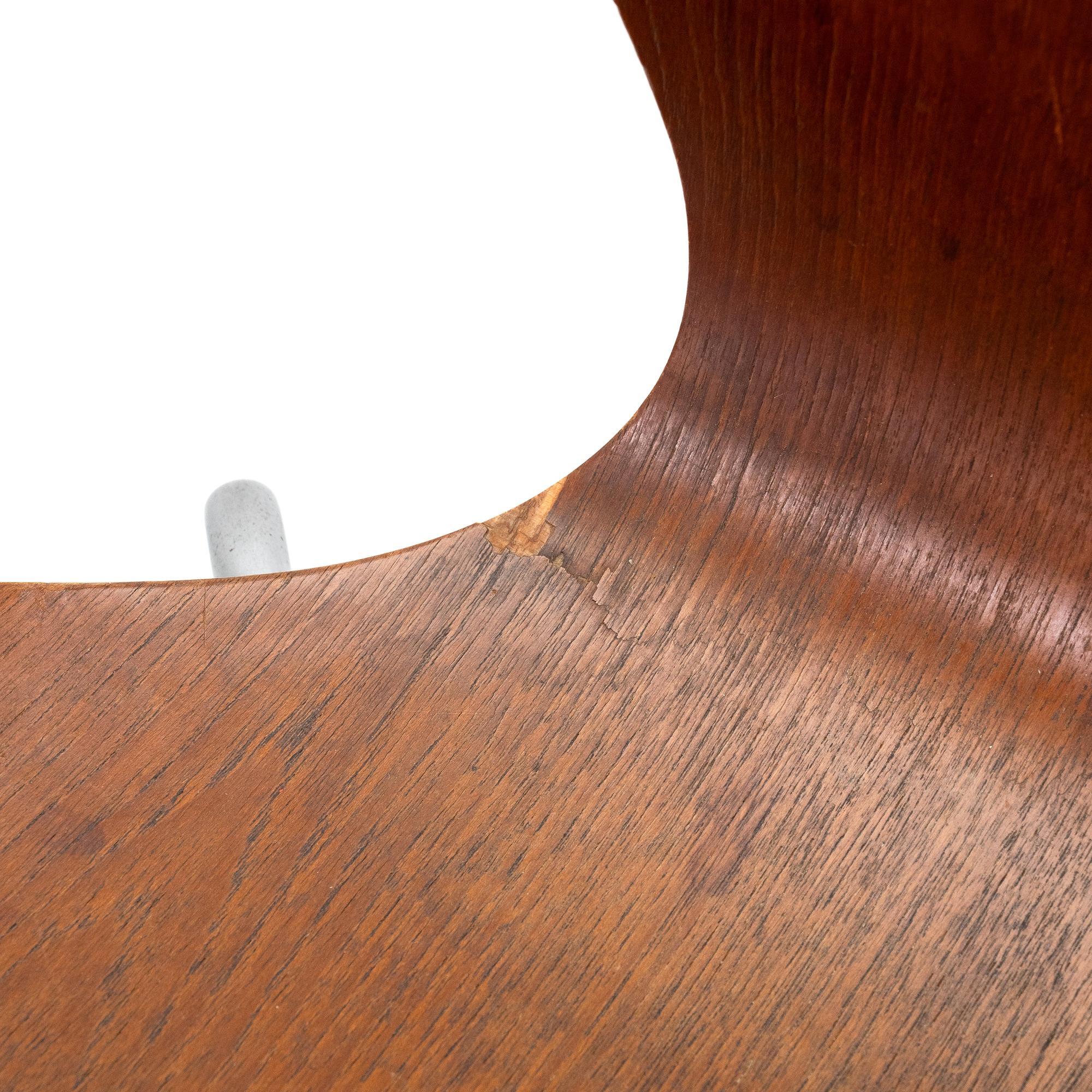 Series 7 Chair Chrome Teakwood by Fritz Hansen 7