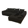 Mustang Ecksofa Rechts mit Bettfunktion Schwarz 0