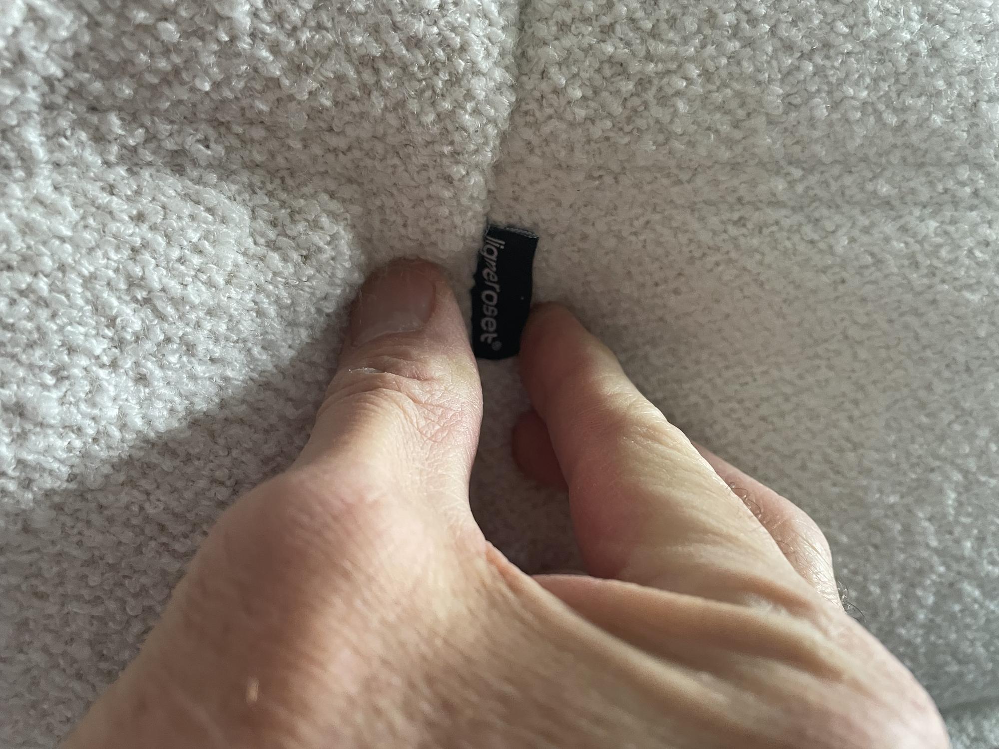 Togo Sofa 2-Sitzer Wolle Weiß 4