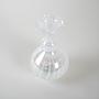 Glass vase White 1960s 3