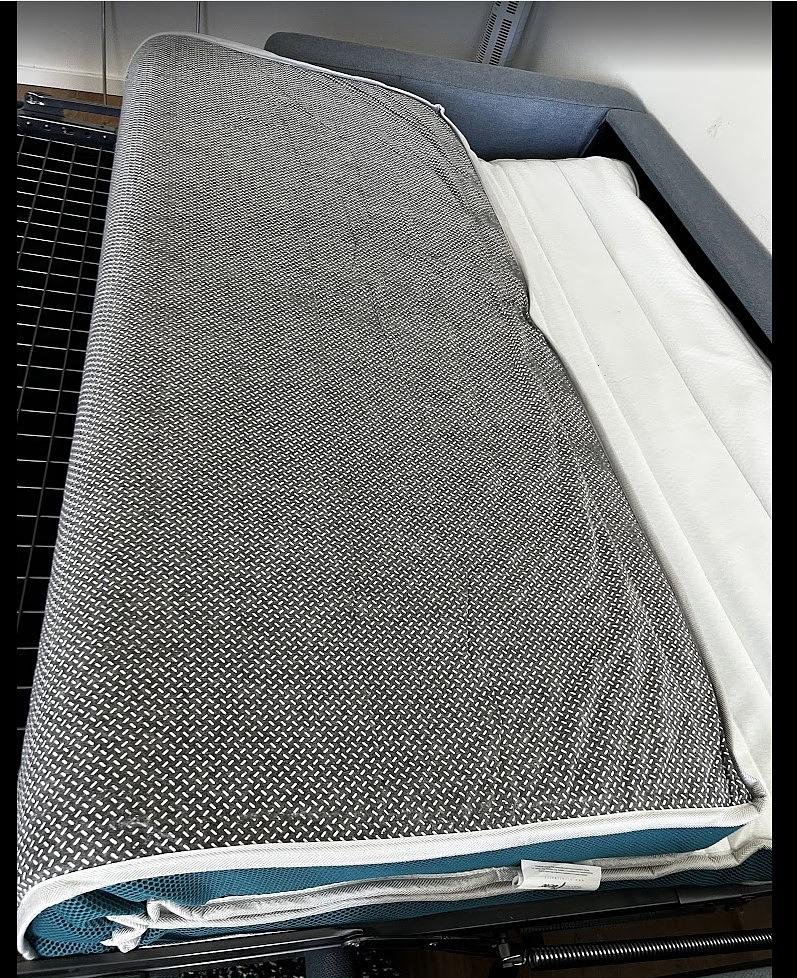 3-Seater Sofa Bed Blue 6