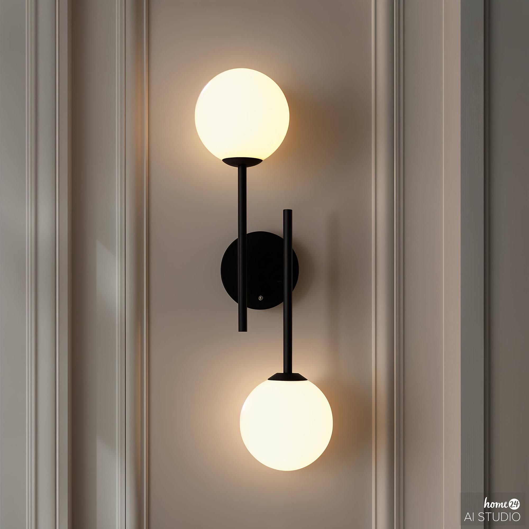 2-Flammig Rigi Akku-Wandleuchte 3-Stufen-Dimmer Weiß 4