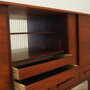 Vintage sideboard teak wood brown 1960s 9