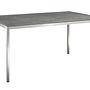 Slimm Tisch Edelstahl HPL-Platte Anthrazit 160 x 100cm 0