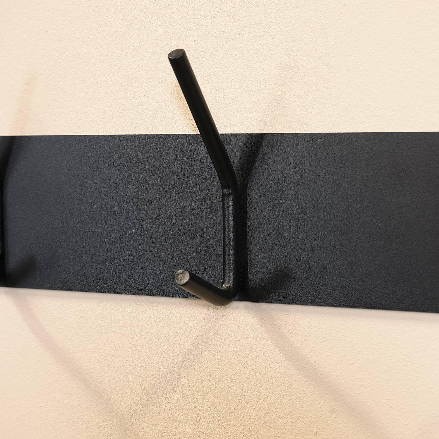 Garderobenleiste Falcao Metall Schwarz Breite: 70 cm 3
