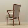 Vintage Chair Walnut Wood Textile Gray 1970s 4