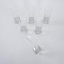 Set of 6 glasses transparent 1970s 4