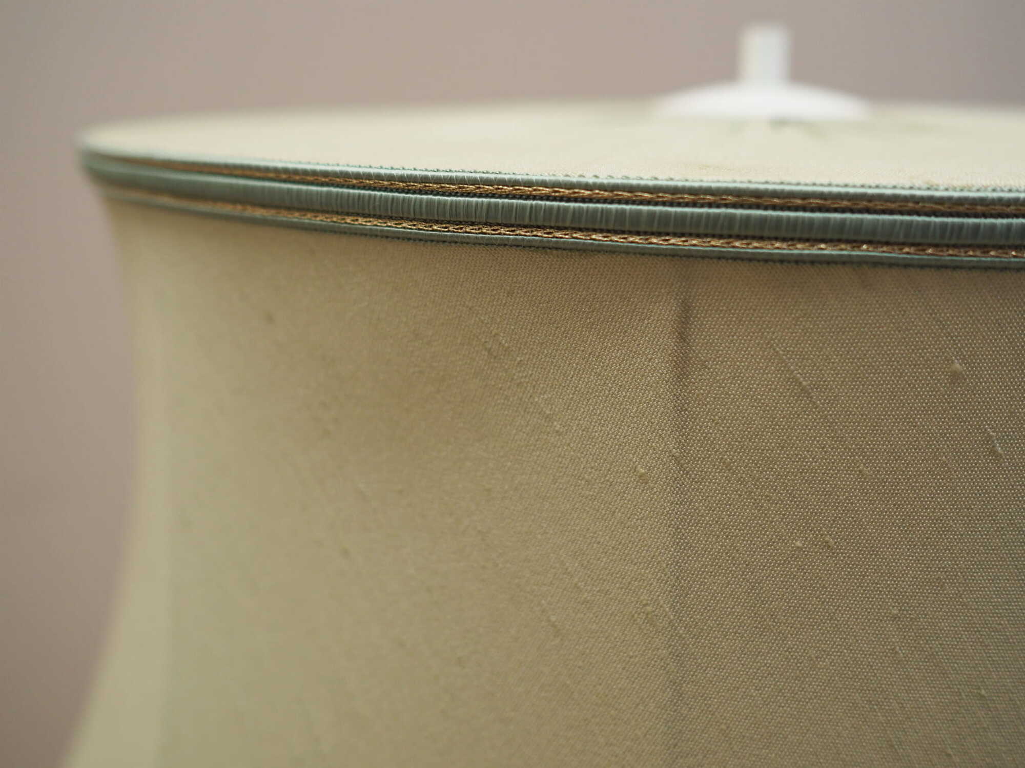 Vintage floor lamp Metal Fabric Green 1970s 6