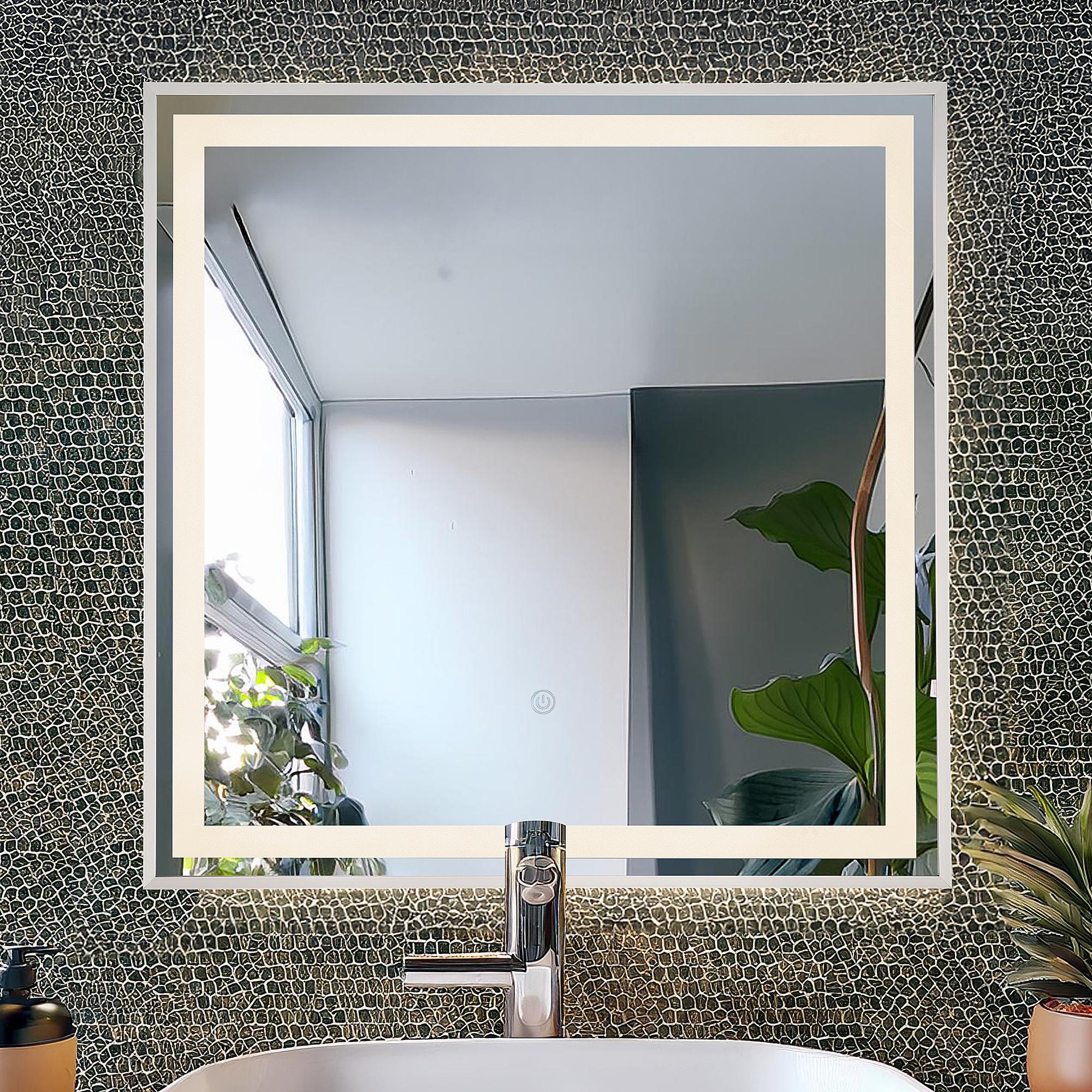 1-Flammig Rivas Typ F Wandspiegel mit Beleuchtung Glas Eisen 0