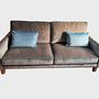 Sofa 2-Sitzer Samt Taupe 4