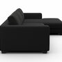 Atoll Ecksofa Textil Schwarz 4