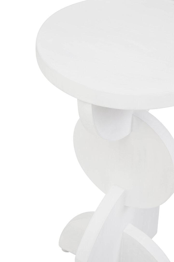 Walsa Beistelltisch Mangoholz Ridge Detail Whitewash 4