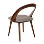 Dining chair faux leather gray 6