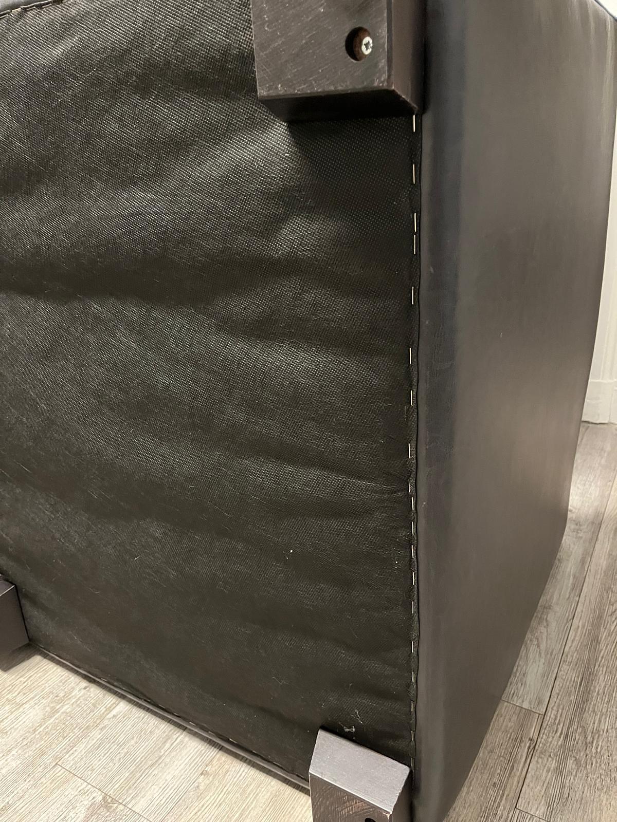 Ledersessel Graubraun  5