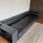 Al Jazar Sofa 4-Sitzer Leder Holz Schwarz 0