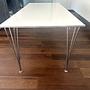 Rectangular Table Engineered Wood White 2