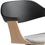 Office chair swivel oak veneer grey 7