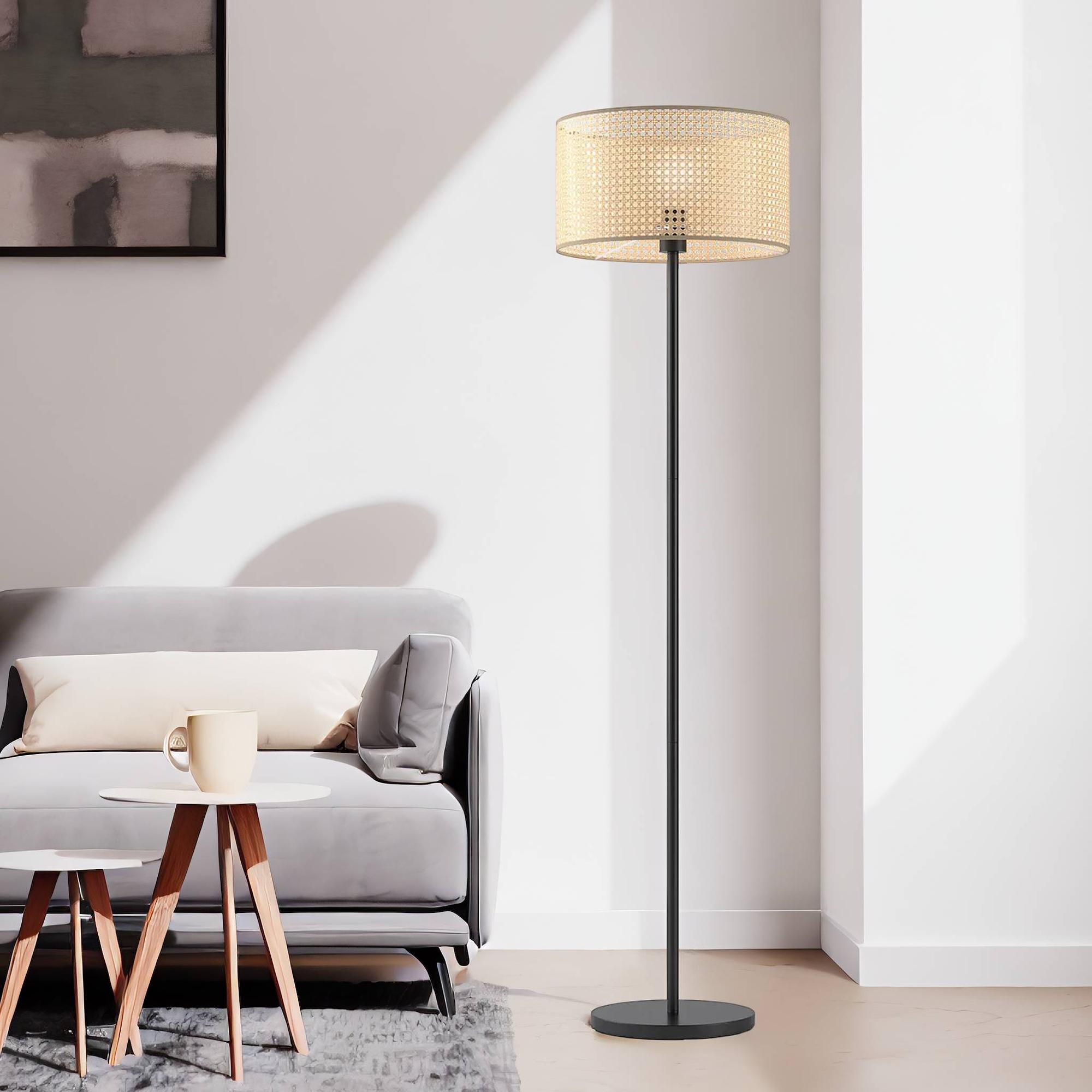 Le Tech I Stehleuchte Papier Eisen 1-flammig 1