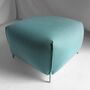 Mochi Pouf Textil Metall Blau 6