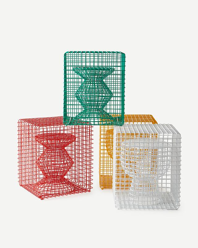 Wire Tip Tap Hocker Grün 1