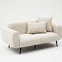 Side Sofa 2-Seater Cream 2