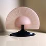 Vintag Art Deco Tischlampe Glas 1980er Jahre 4