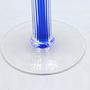 Vintage Postmodern Kerzenständer Glas Blau 1990er Jahre 7