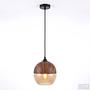 Kavon Spherical Pendant Light 1-bulb Colored Glass Iron 4