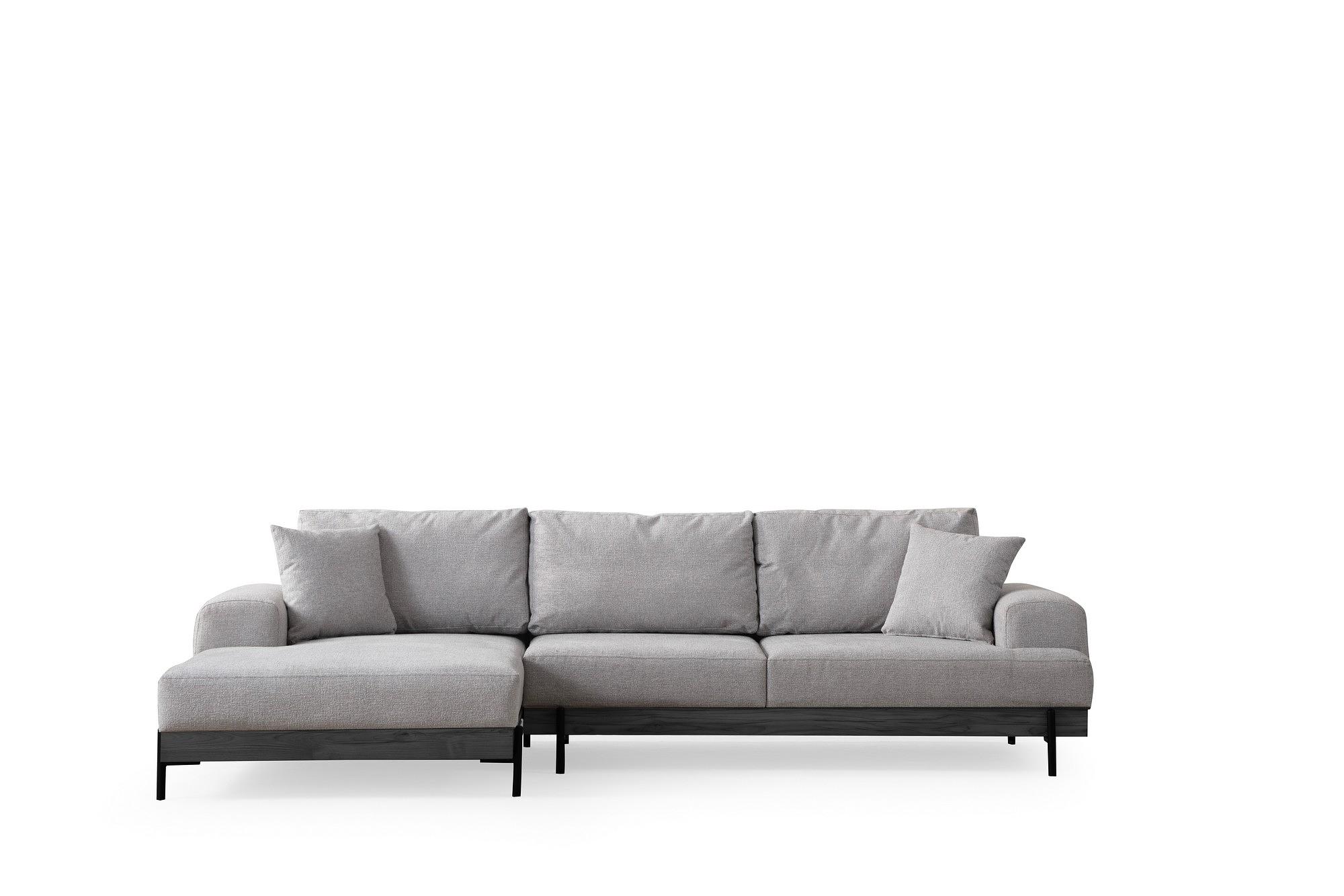 Eti Black Corner Sofa Left Grey 0