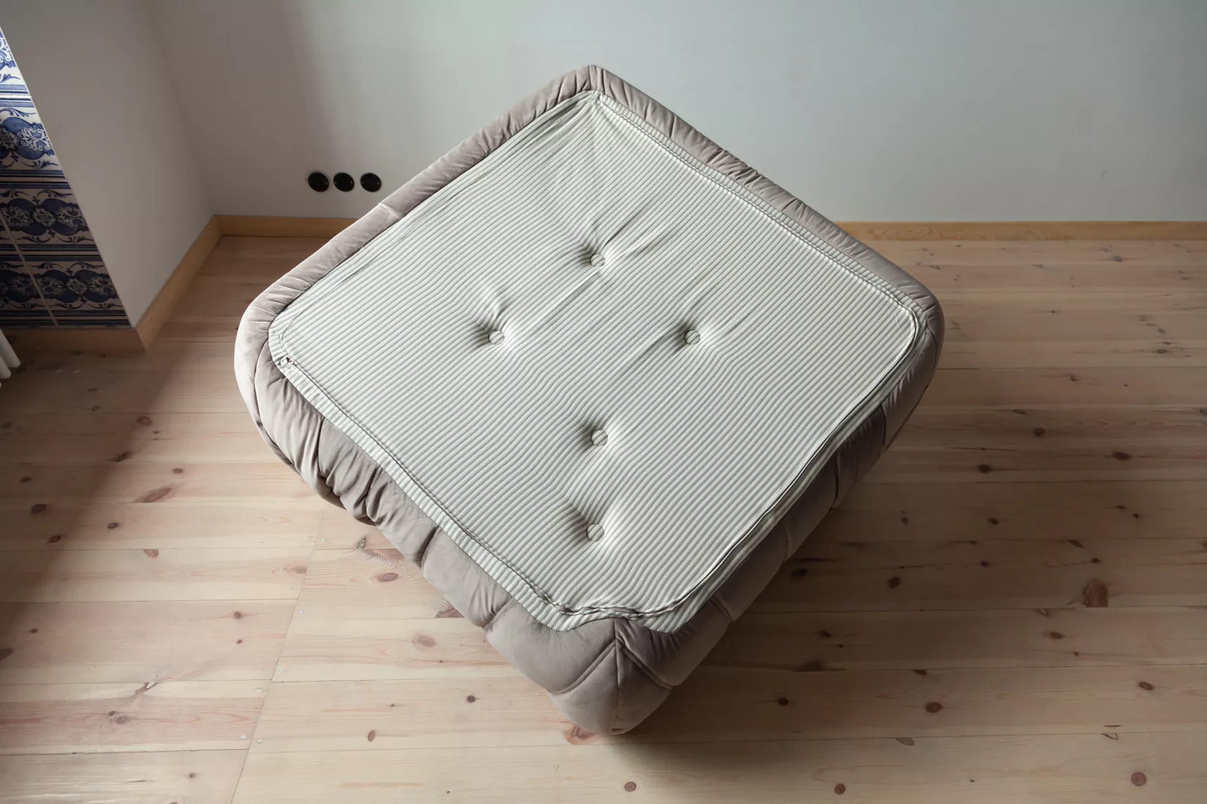 Togo Divano angolare Velluto Grigio caldo 7