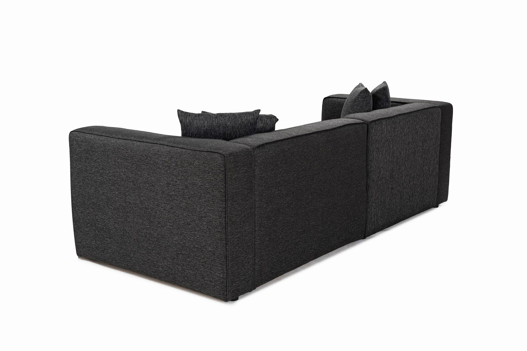 Mora XL 2-Sitzer Sofa Schwarzgrau 4