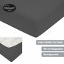 Spannleintuch für Boxspringbett aus Baumwolle Grau 1