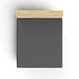 Fitted sheet cotton anthracite 100cm x 200cm 2