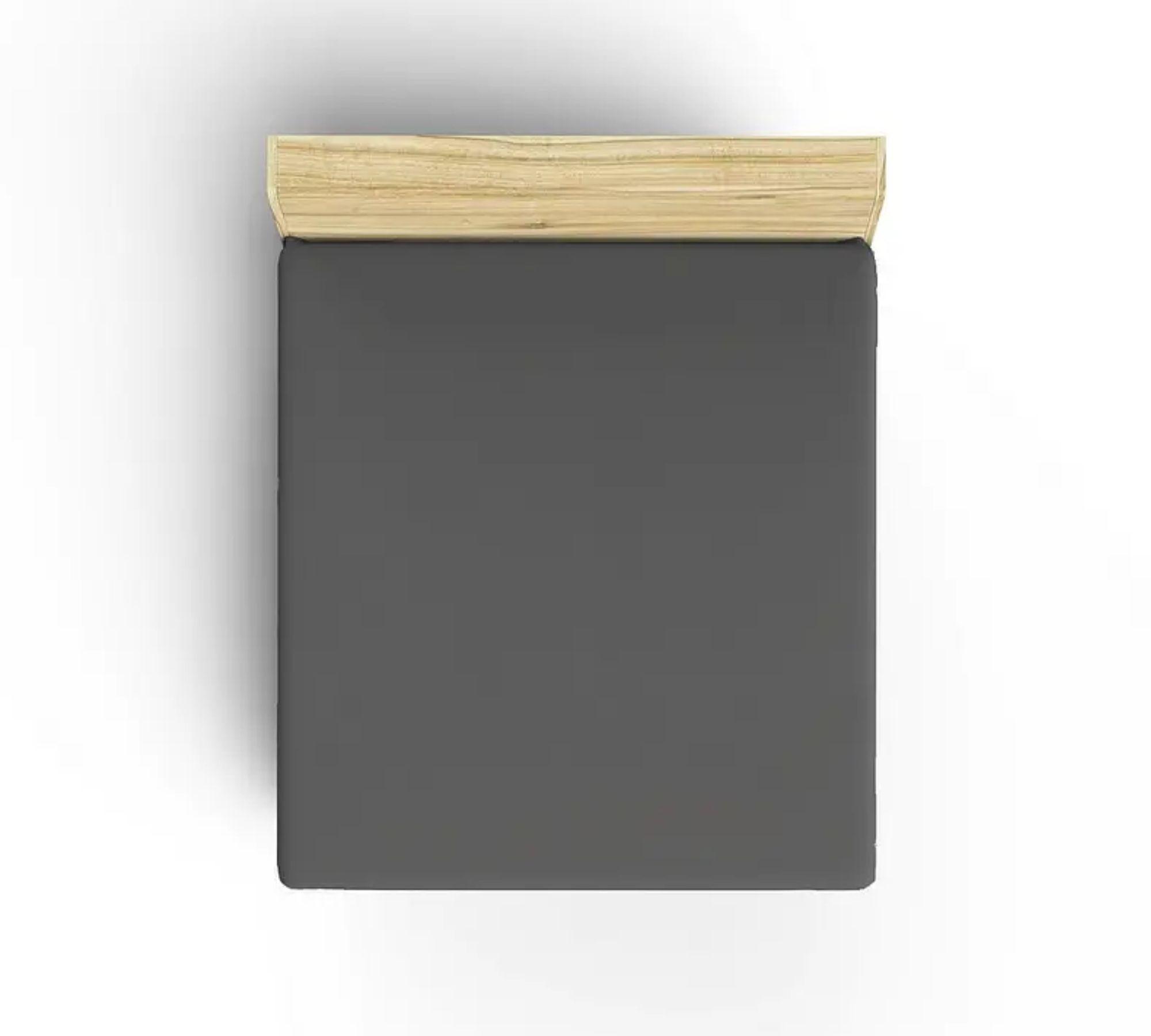 Fitted sheet cotton anthracite 100cm x 200cm 2