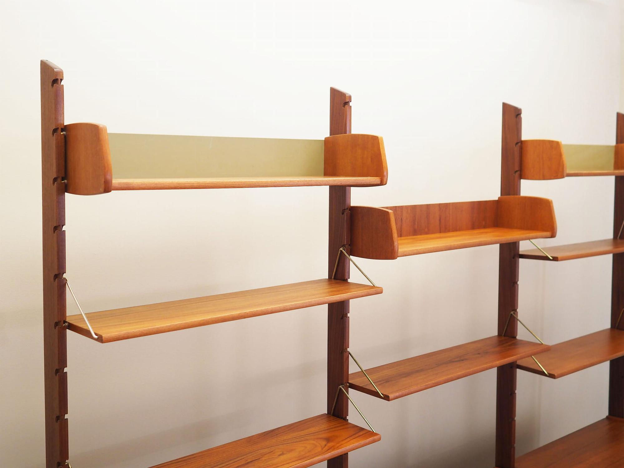 Wall shelf Teak wood 1960s 9