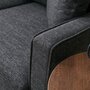 Modernes Sofa 3-Sitzer Anthrazit 1