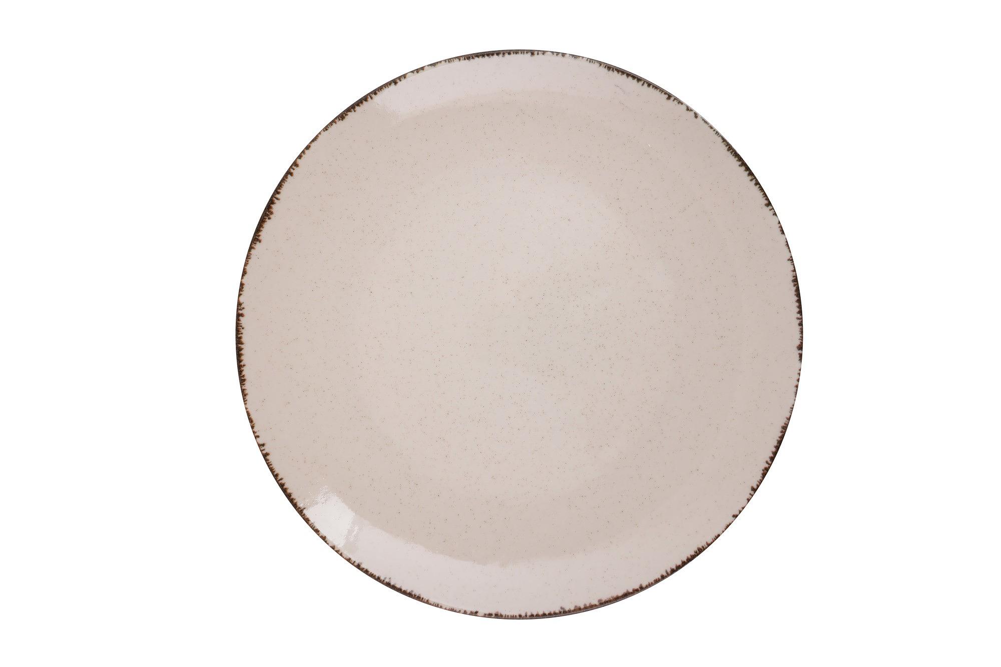 Plate set 18-piece Porcelain Cinnamon brown 7
