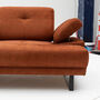 Sofa 2-Sitzer Textil Orange 8