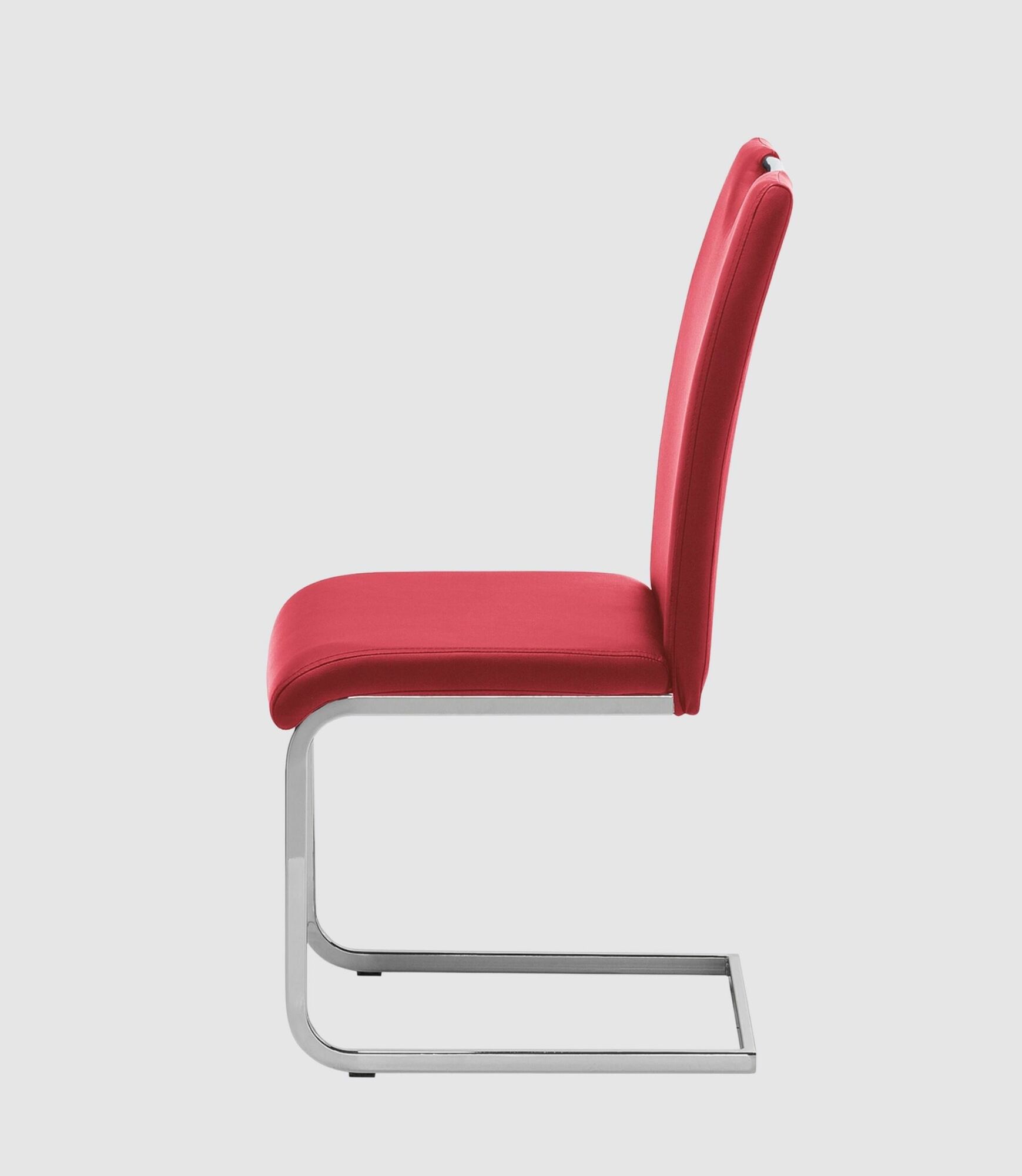 Freischwinger Pasala Kunstleder Burgunderrot 2er Set 3