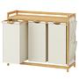Kabai Laundry Basket Bamboo White 1