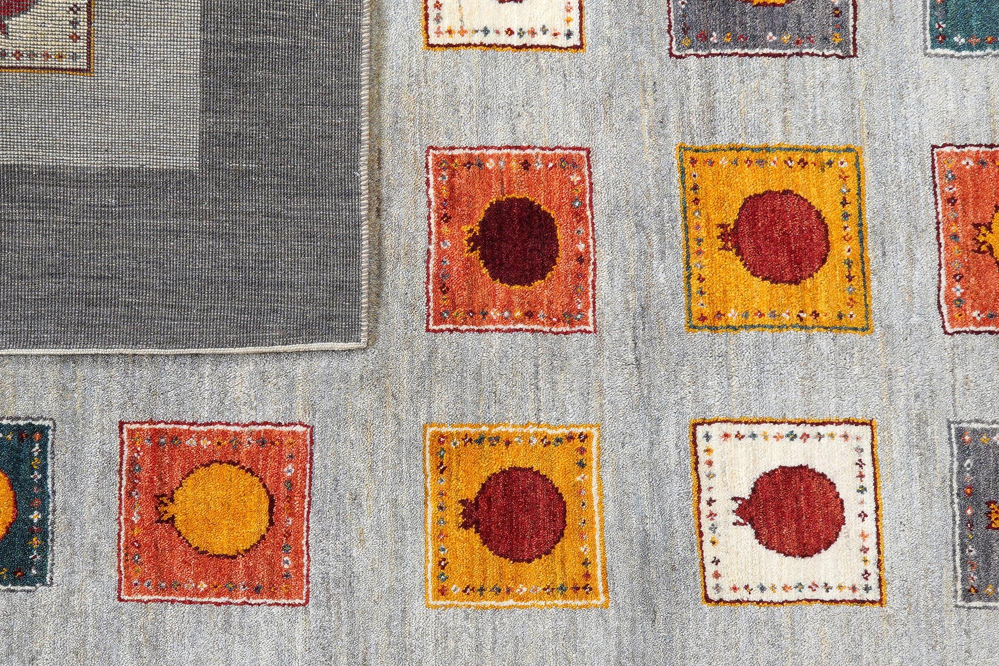 Rizbaf Gabbeh Carpet Wool Grey 5