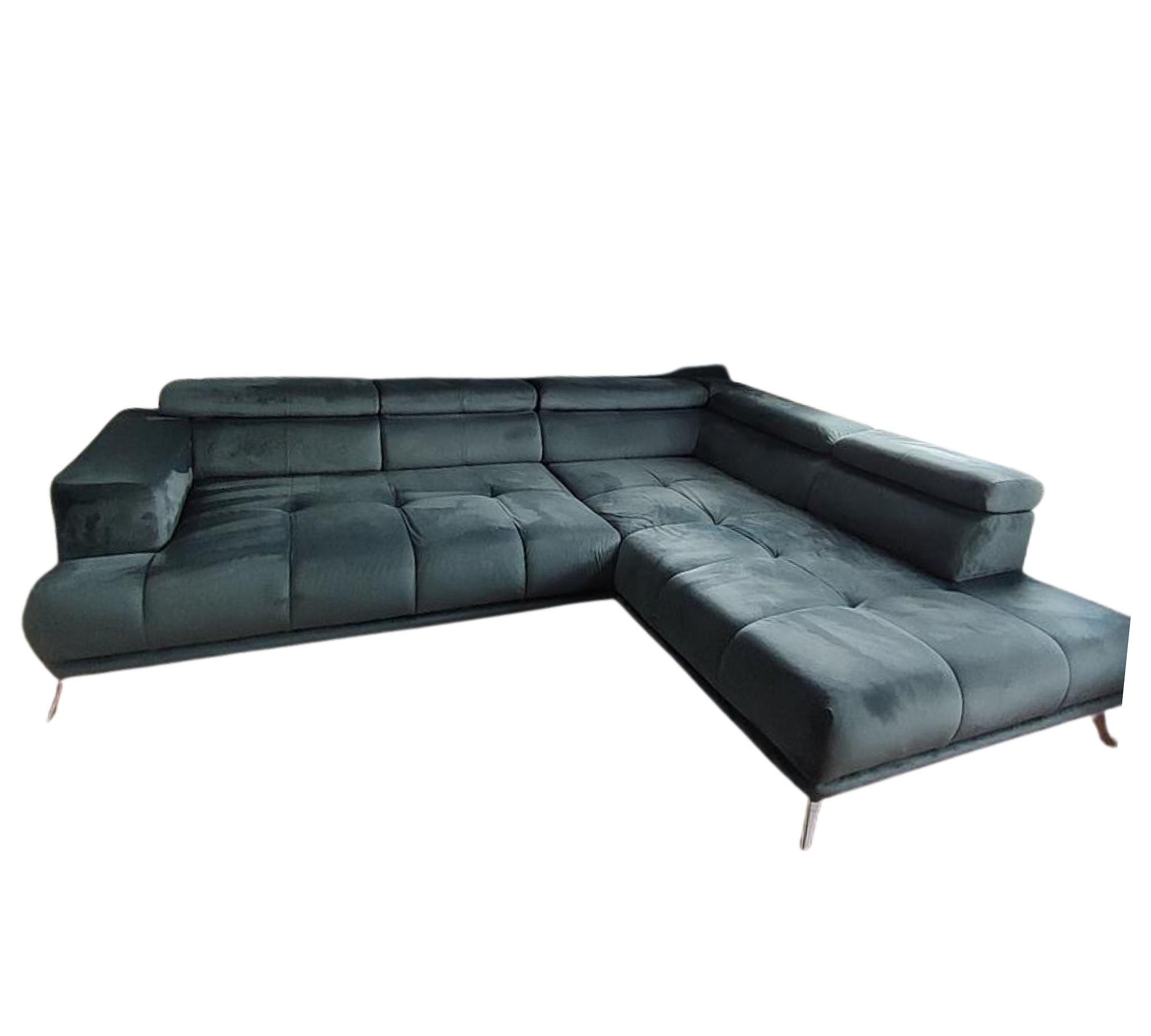 Modulares Ecksofa Polyester Grün 0