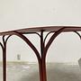 Hiray Gartentisch Metall Rot 2