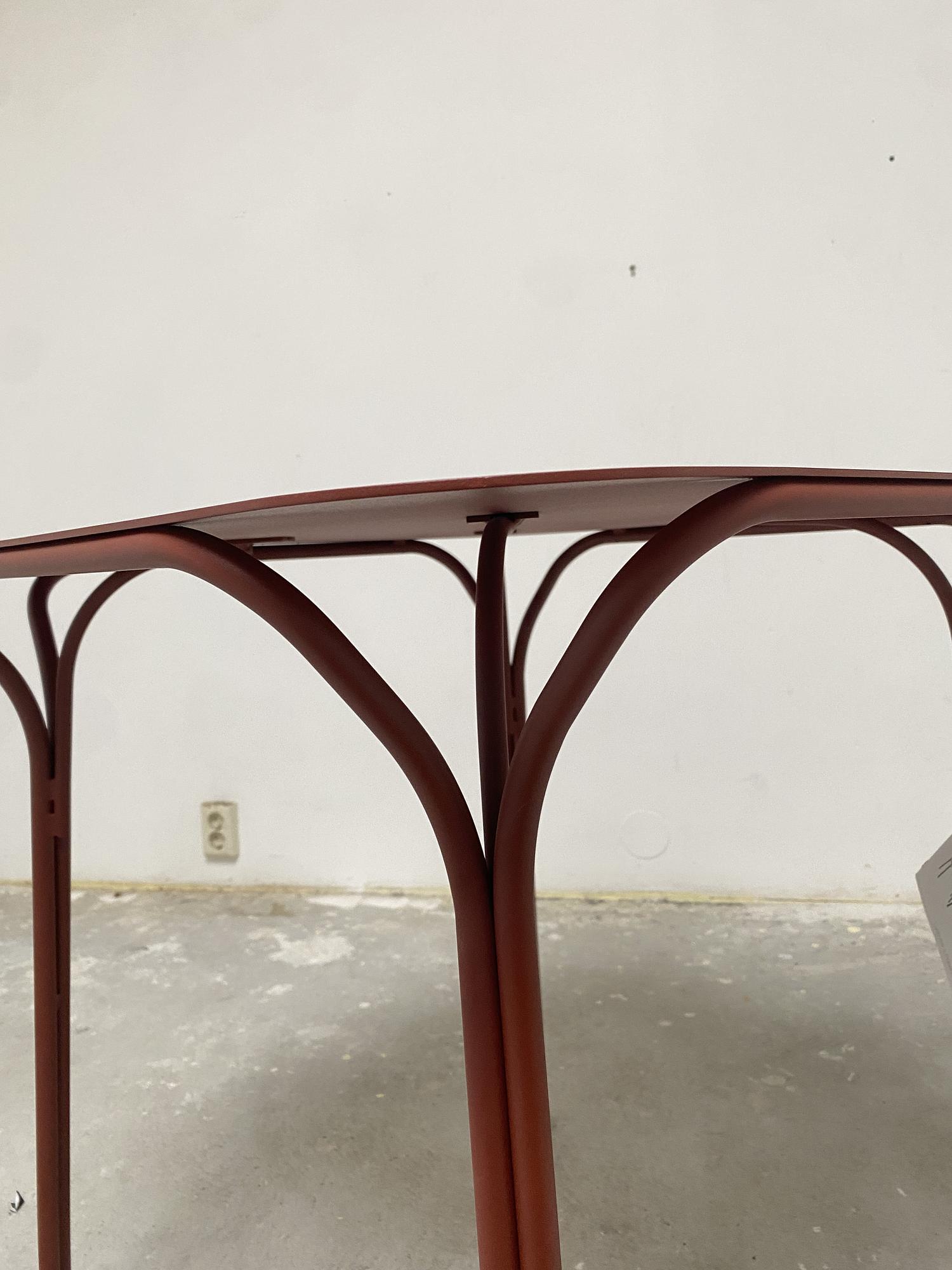 Hiray Garden table Metal Red 2