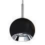 LED-Pendelleuchte Ball Wood II Schwarz 0